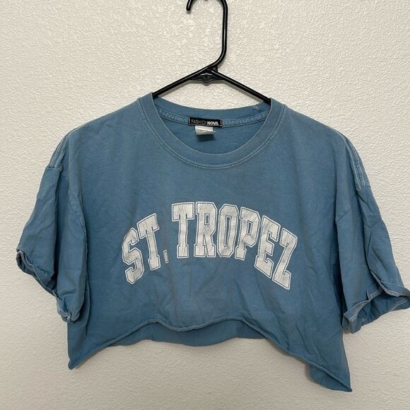 St Tropez Women’s Cropped Tee - Picture 1 of 4
